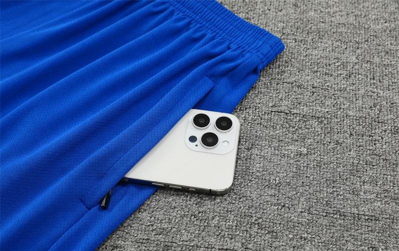 2024 South Korea Blue Short Sleeve Jersey+Shorts - Image 3