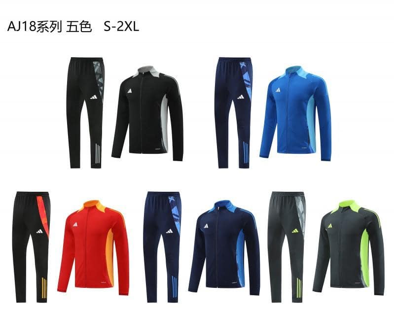 24/25 Adidas Red/Orange Full Zipper Jacket +Long Pants - Image 2