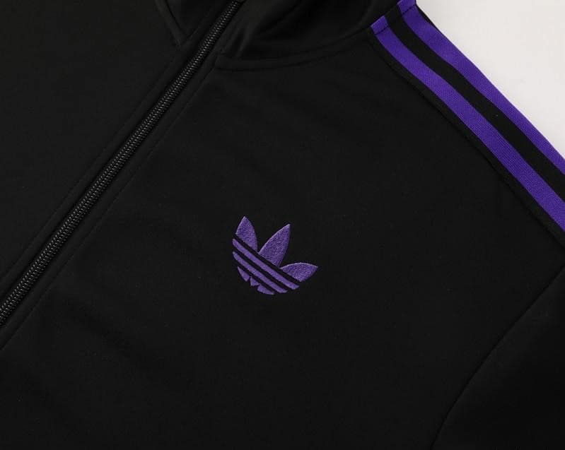 24/25 Adidas Original Black/Purple Full Zipper Jacket +Long Pants - Image 14