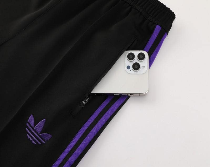 24/25 Adidas Original Black/Purple Full Zipper Jacket +Long Pants - Image 17