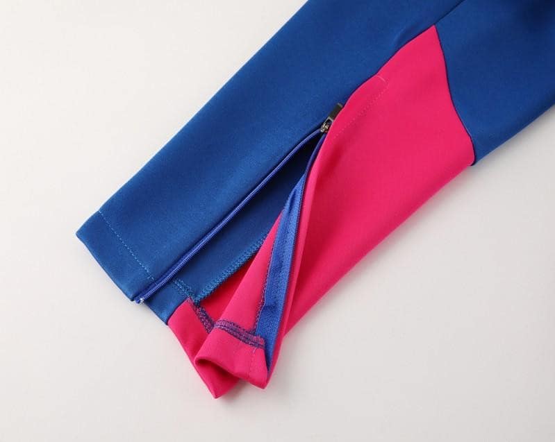 24/25 AC Milan Blue/Red Full Zipper Jacket +Long Pants - Image 17