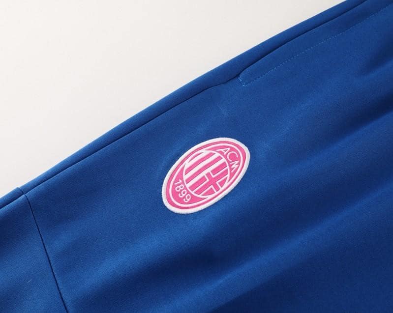 24/25 AC Milan Blue/Red Full Zipper Jacket +Long Pants - Image 19