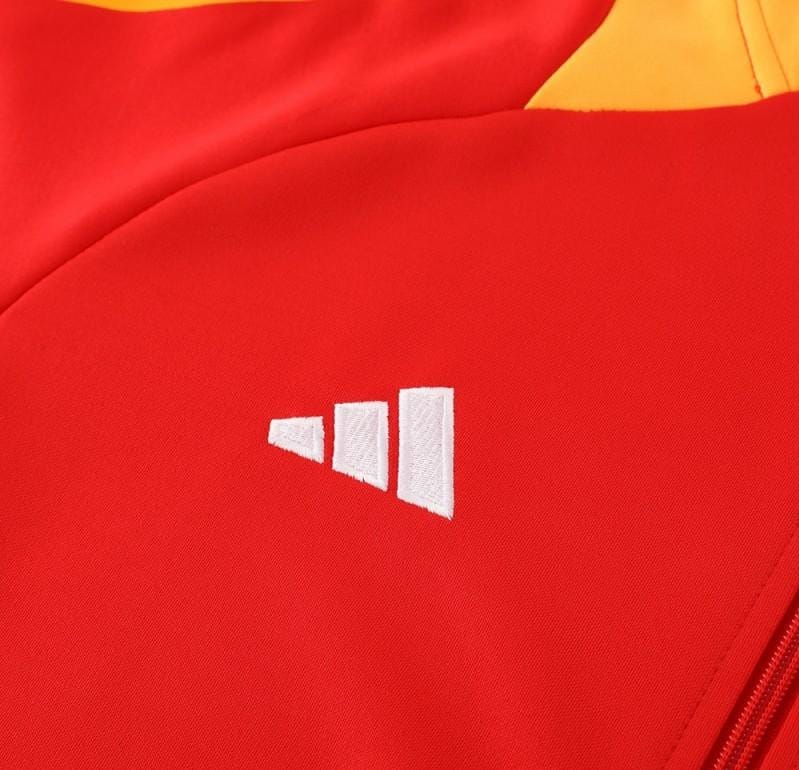 24/25 Adidas Red/Orange Full Zipper Jacket +Long Pants - Image 4