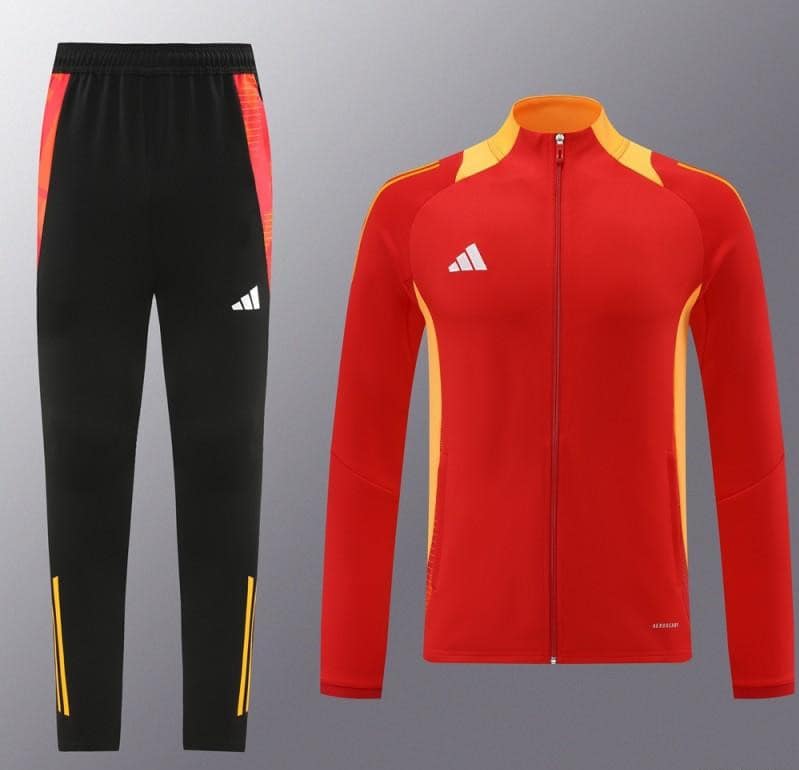24/25 Adidas Red/Orange Full Zipper Jacket +Long Pants - Image 15