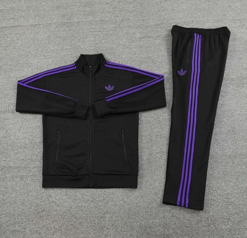 24/25 Adidas Original Black/Purple Full Zipper Jacket +Long Pants - Image 13
