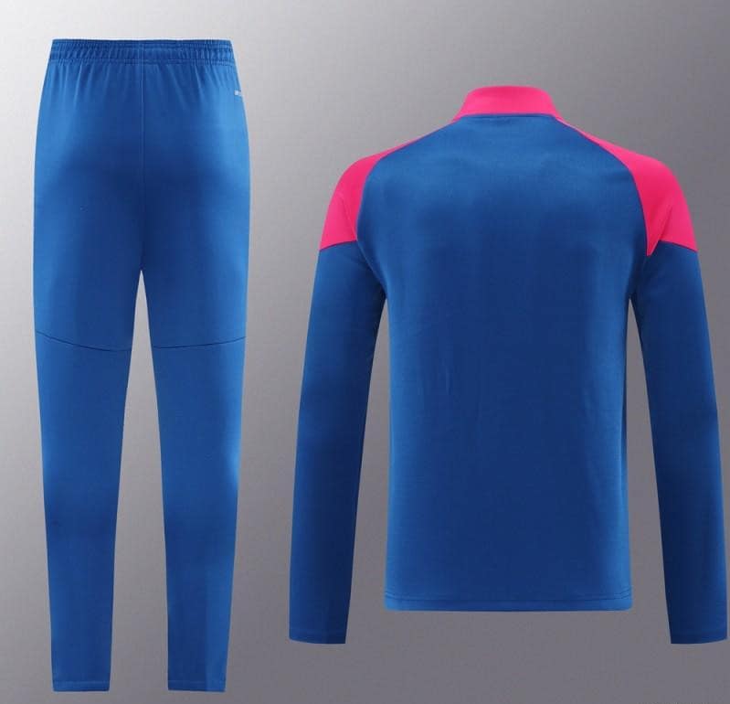 24/25 AC Milan Blue/Red Full Zipper Jacket +Long Pants - Image 11