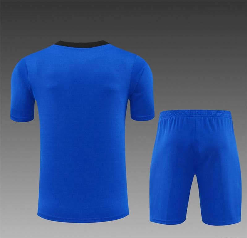 2024 South Korea Blue Short Sleeve Jersey+Shorts - Image 13