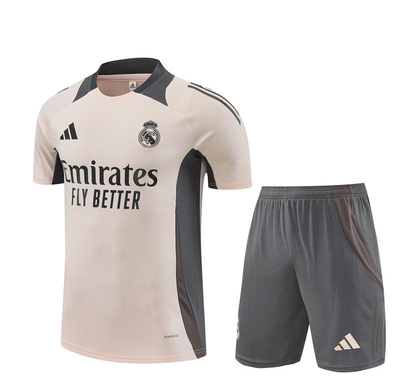24/25 Real Madrid Pink Short Sleeve Jersey+Shorts - Image 16