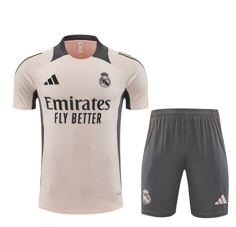 24/25 Real Madrid Pink Short Sleeve Jersey+Shorts - Image 18