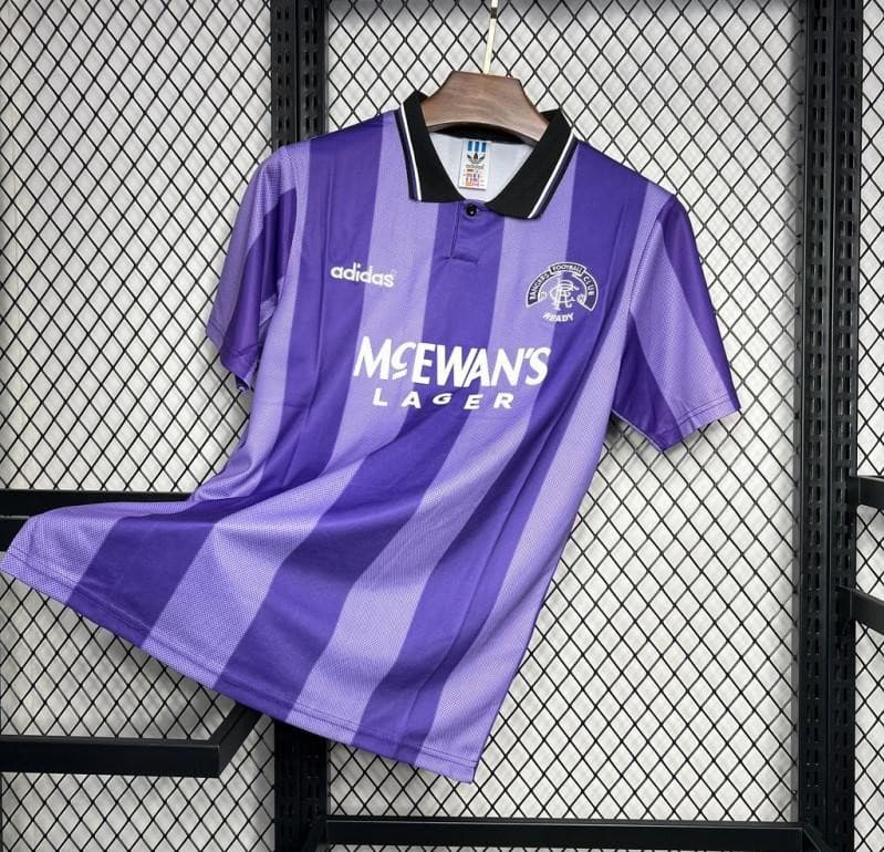 Retro 94/95 Glasgow Rangers Third Purple Jersey - Image 2