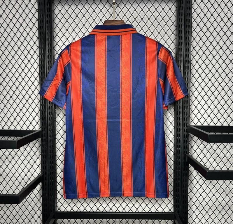 Retro 93/94 Glasgow Rangers Away Red Jersey - Image 6