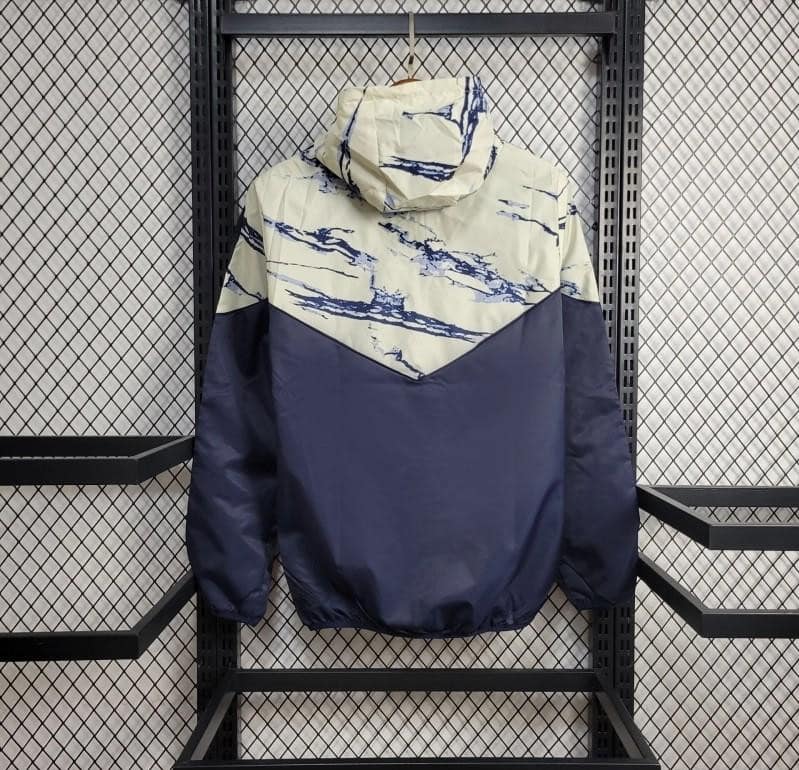 24/25 Real Madrid Navy/Beige Windbreaker - Image 5