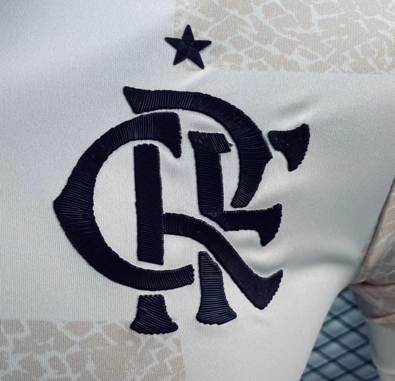 Player Version 24/25 Flamengo Pre-Match White Training Jersey - Image 7