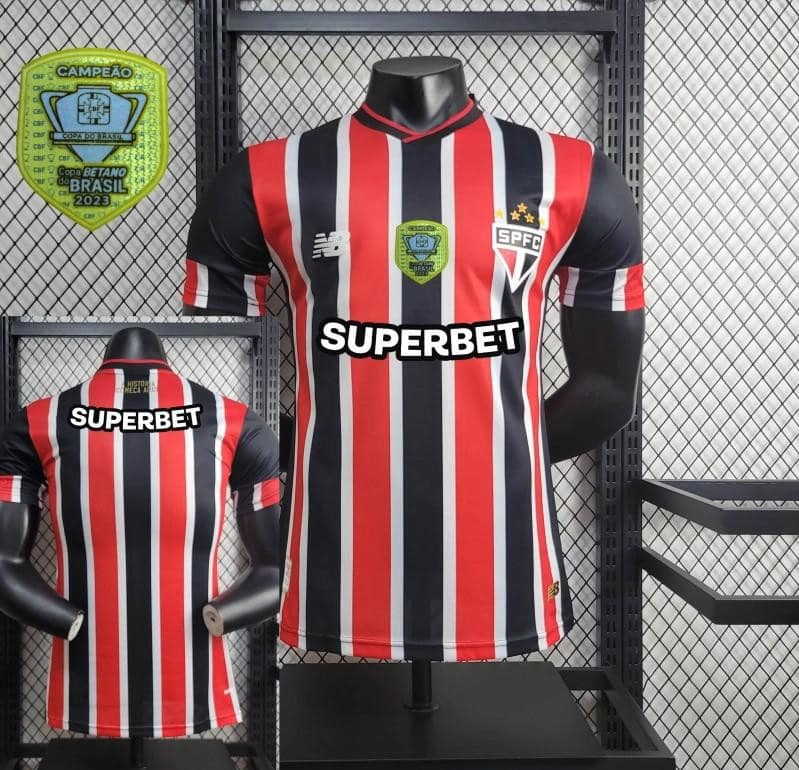 Player Version 2024/25 Sao Paulo Away Jersey  + All Sponsored and Chest Patch - Image 2