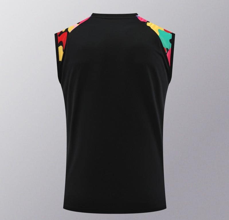 24/25 Manchester United Black Vest Jeresy+Shorts - Image 14