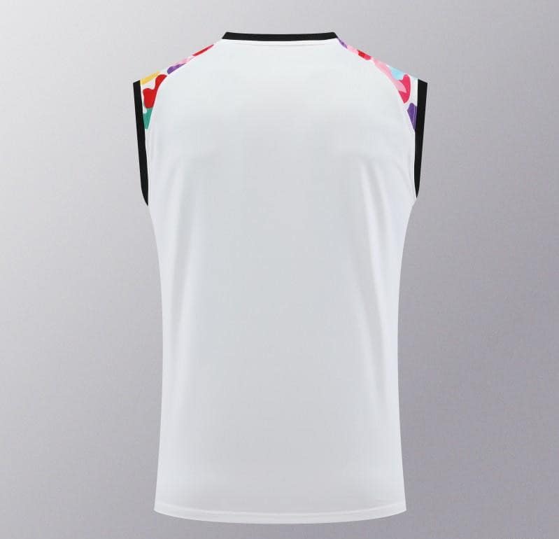 24/25 Manchester United White Vest Jeresy+Shorts - Image 15