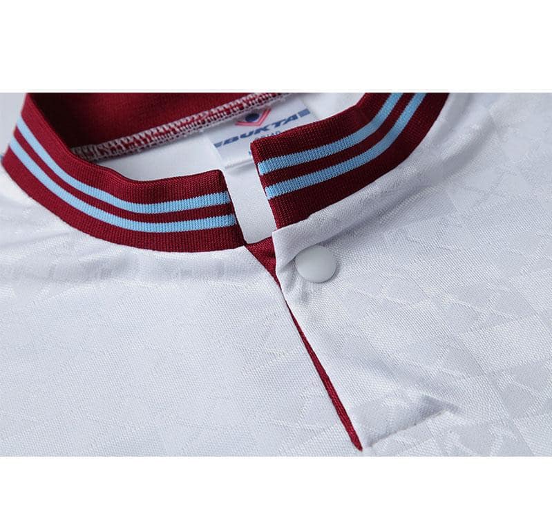Retro 89/90 West Ham United Away White Jersey - Image 8