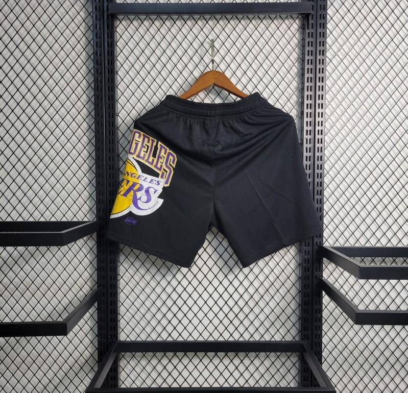 23 24 NBA Lakers Black Shorts - Image 4