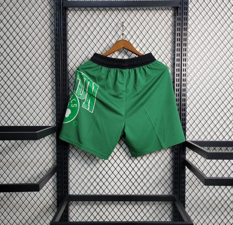 23 24 NBA Boston Celtics Green Shorts - Image 2