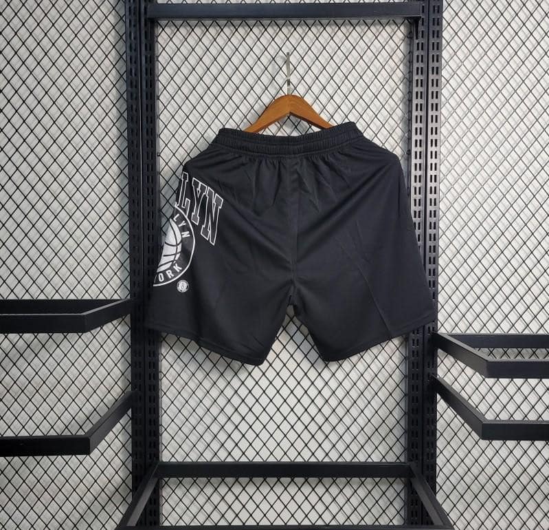23 24 NBA Nets Black Shorts - Image 3