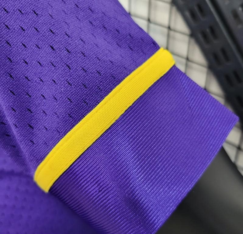 2023 NBA Lakers STATEMENT BASEBALL Purple Jersey - Image 6