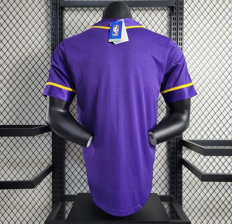 2023 NBA Lakers STATEMENT BASEBALL Purple Jersey - Image 10