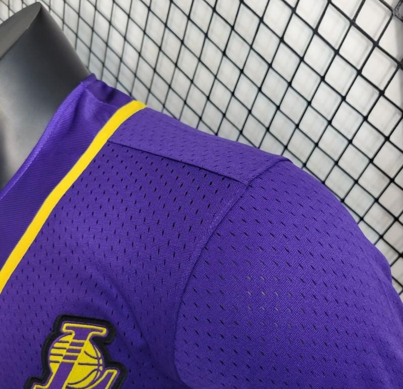 2023 NBA Lakers STATEMENT BASEBALL Purple Jersey - Image 11