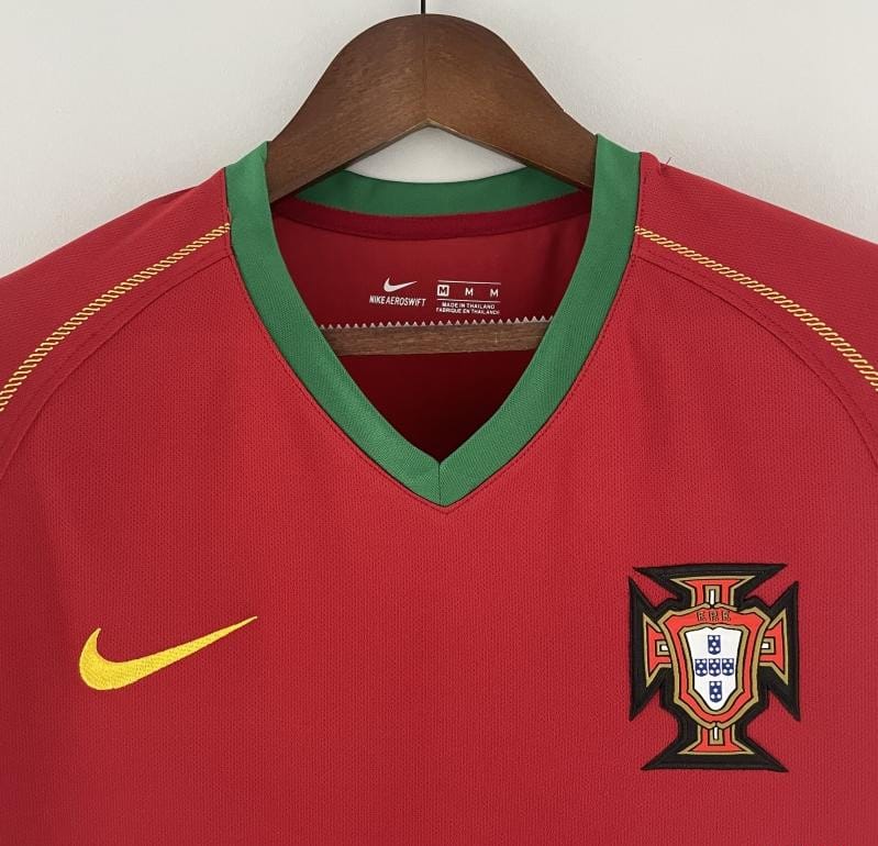 Retro Portugal 2006 Home Soccer Jersey - Image 10