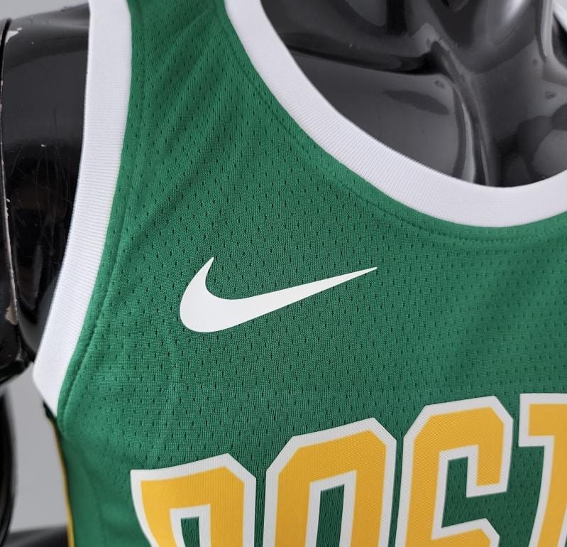 Boston Celtics IRVING#11 Green Gold NBA Jersey - Image 6