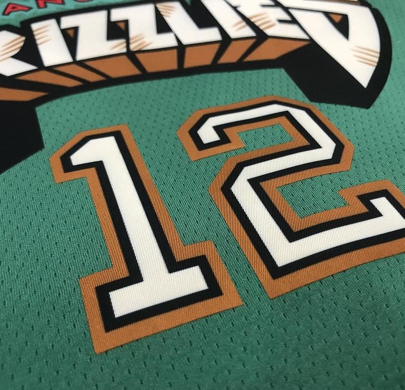 NBA Heat Pressed Men's Green Memphis Grizzlies #12 Ja Morant Basketball Jersey - Image 5