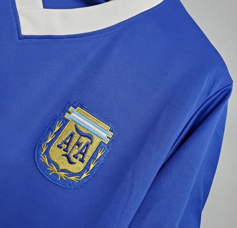 Retro Argentina 1986 away Soccer Jersey - Image 6