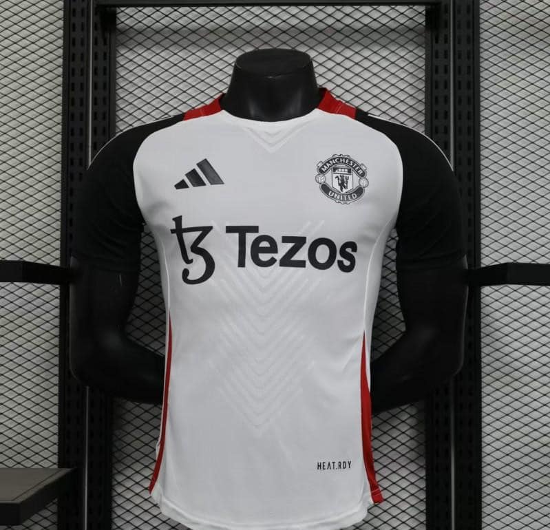 Player Version 24/25 Manchester United White Pre-Match Jersey - Image 2