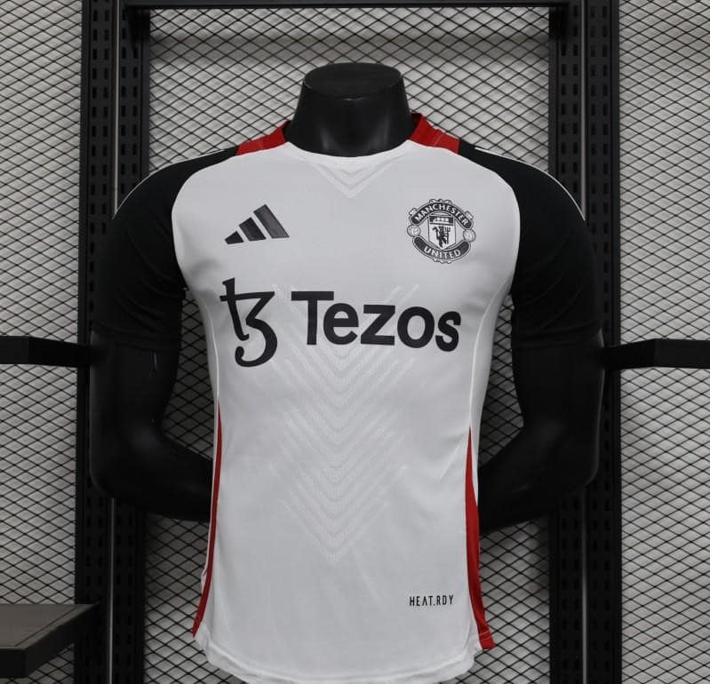Player Version 24/25 Manchester United White Pre-Match Jersey - Image 11