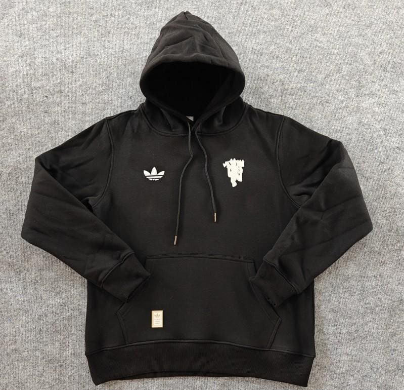 24/25 Manchester United Navy/Red/Black/Beige/Grey Hoodie WIth Black Badge - Image 2