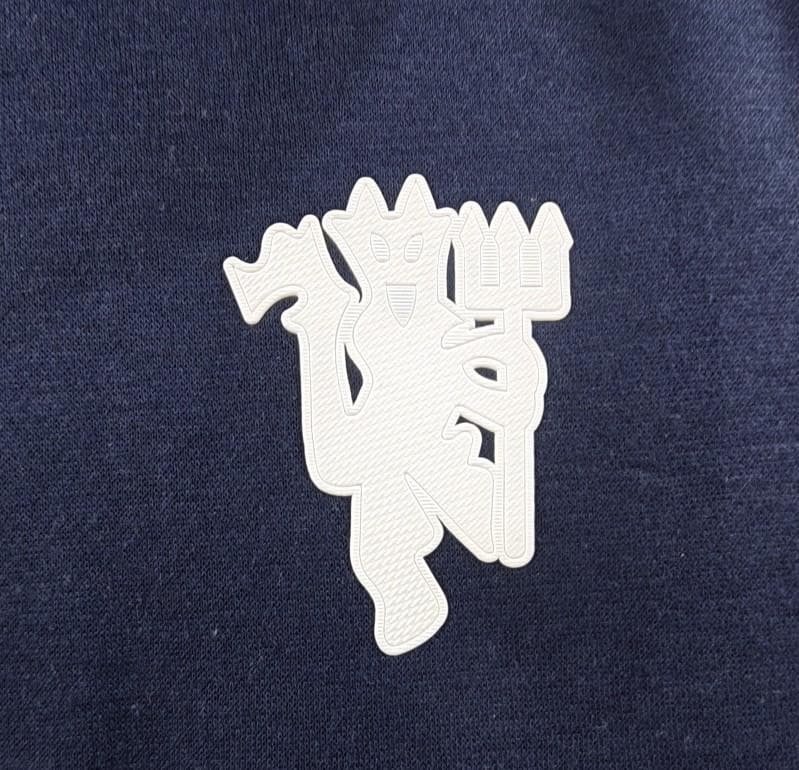 24/25 Manchester United Navy/Red/Black/Beige/Grey Hoodie WIth Black Badge - Image 3