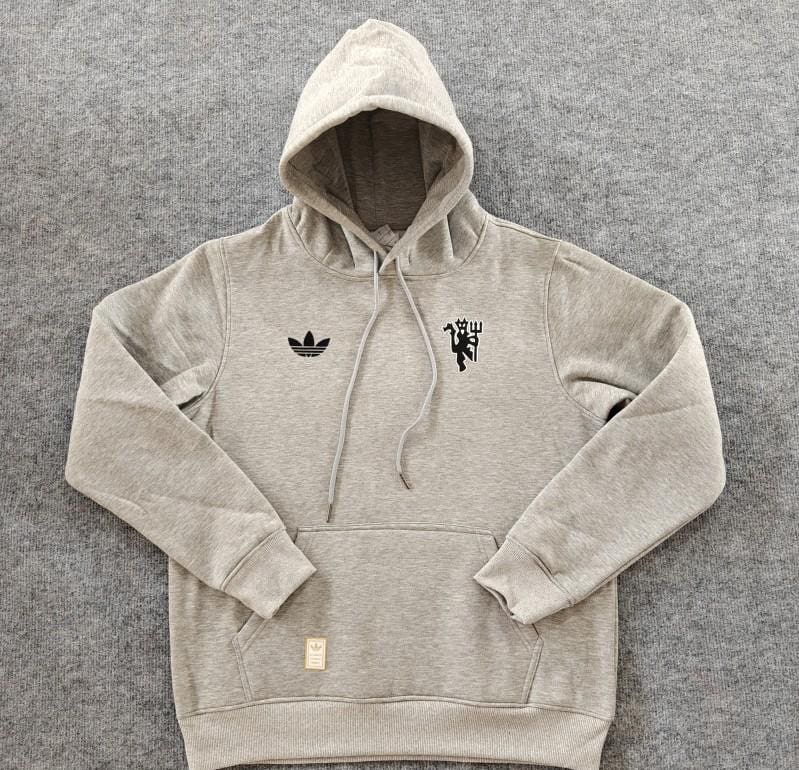 24/25 Manchester United Navy/Red/Black/Beige/Grey Hoodie WIth Black Badge - Image 7