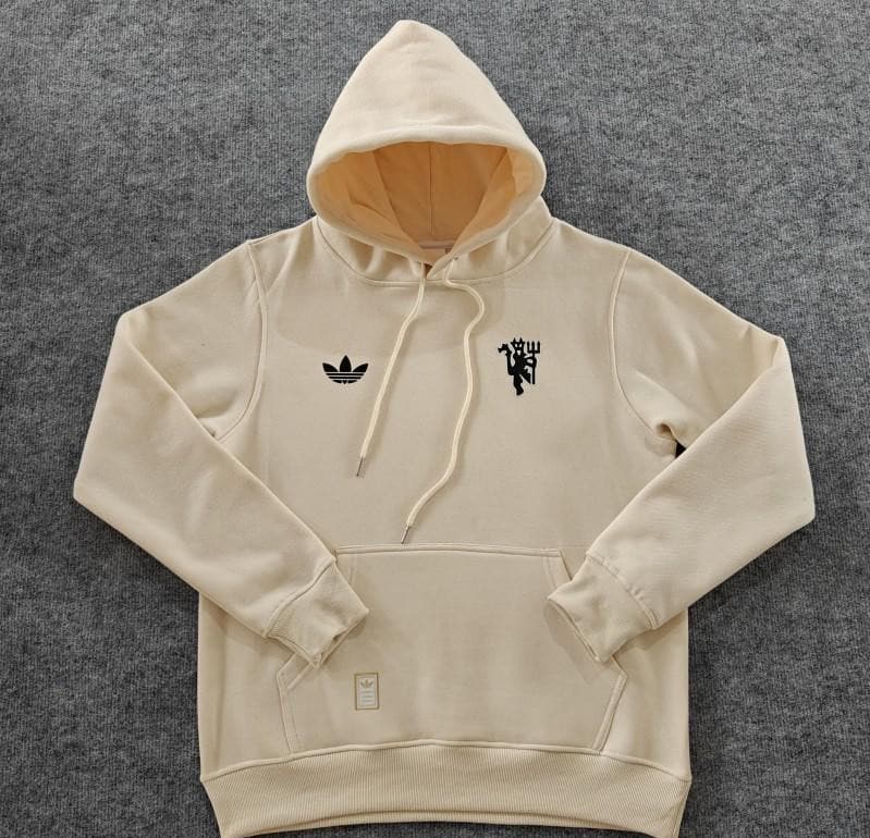 24/25 Manchester United Navy/Red/Black/Beige/Grey Hoodie WIth Black Badge - Image 8