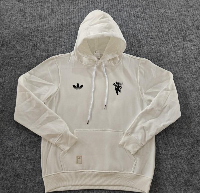 24/25 Manchester United Navy/Red/Black/Beige/Grey Hoodie WIth Black Badge - Image 12