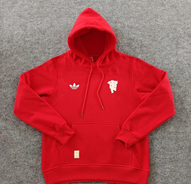 24/25 Manchester United Navy/Red/Black/Beige/Grey Hoodie WIth Black Badge - Image 15