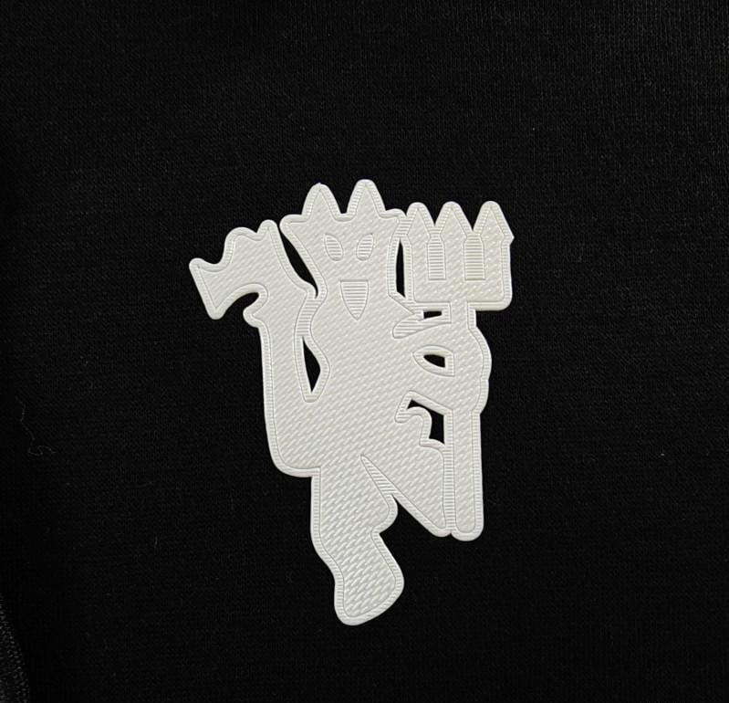 24/25 Manchester United Navy/Red/Black/Beige/Grey Hoodie WIth Black Badge - Image 16