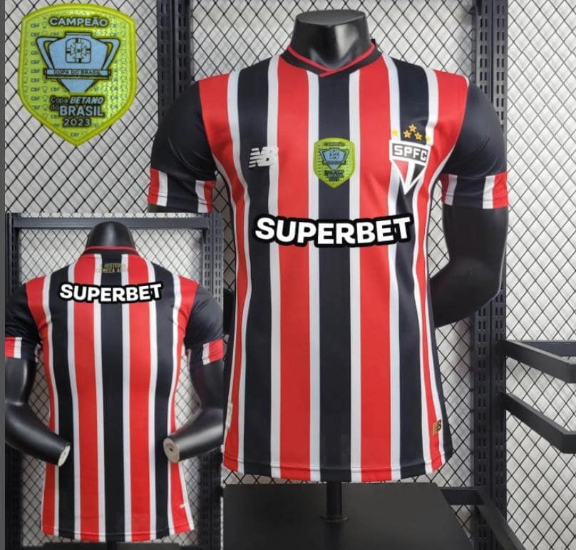 Player Version 2024/25 Sao Paulo Away Jersey  + All Sponsored and Chest Patch - Image 4