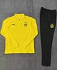 24/25 Kids Borussia Dortmund Yellow Half Zipper Jacket+Long Pants - Image 2