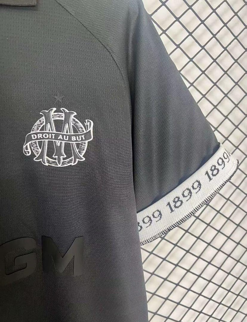 24/25 Olympique Marseille Black 125th Goalkeeper Jersey - Image 5