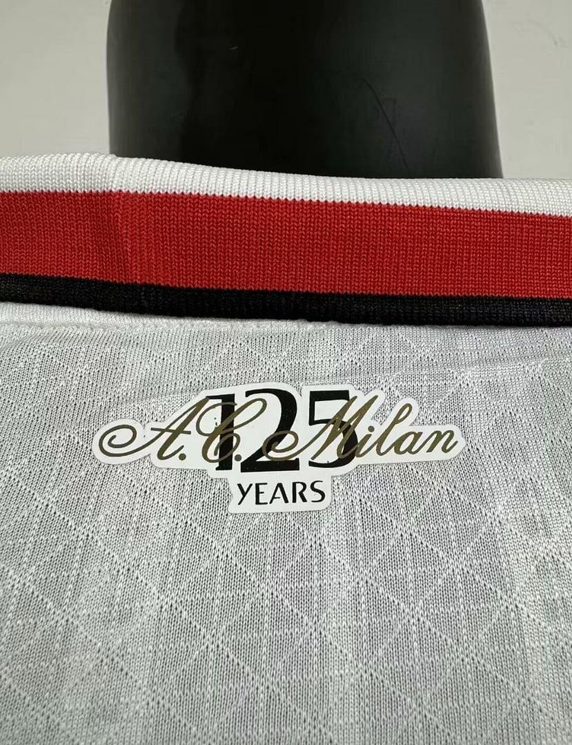 Player Version AC Milan Away White Jersey - Image 5