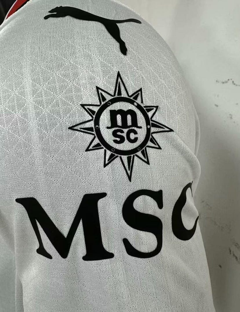 Player Version AC Milan Away White Jersey - Image 6