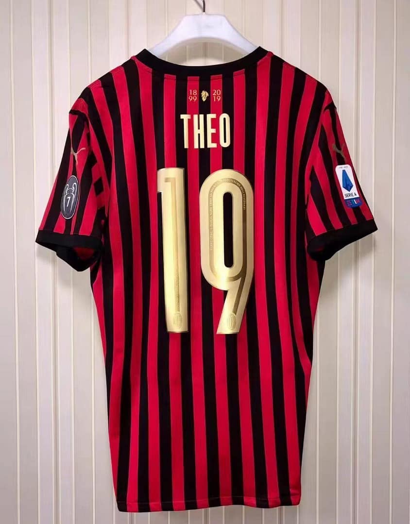 Retro 19/20 AC Milan Anniversary 120TH Home Jersey - Image 3