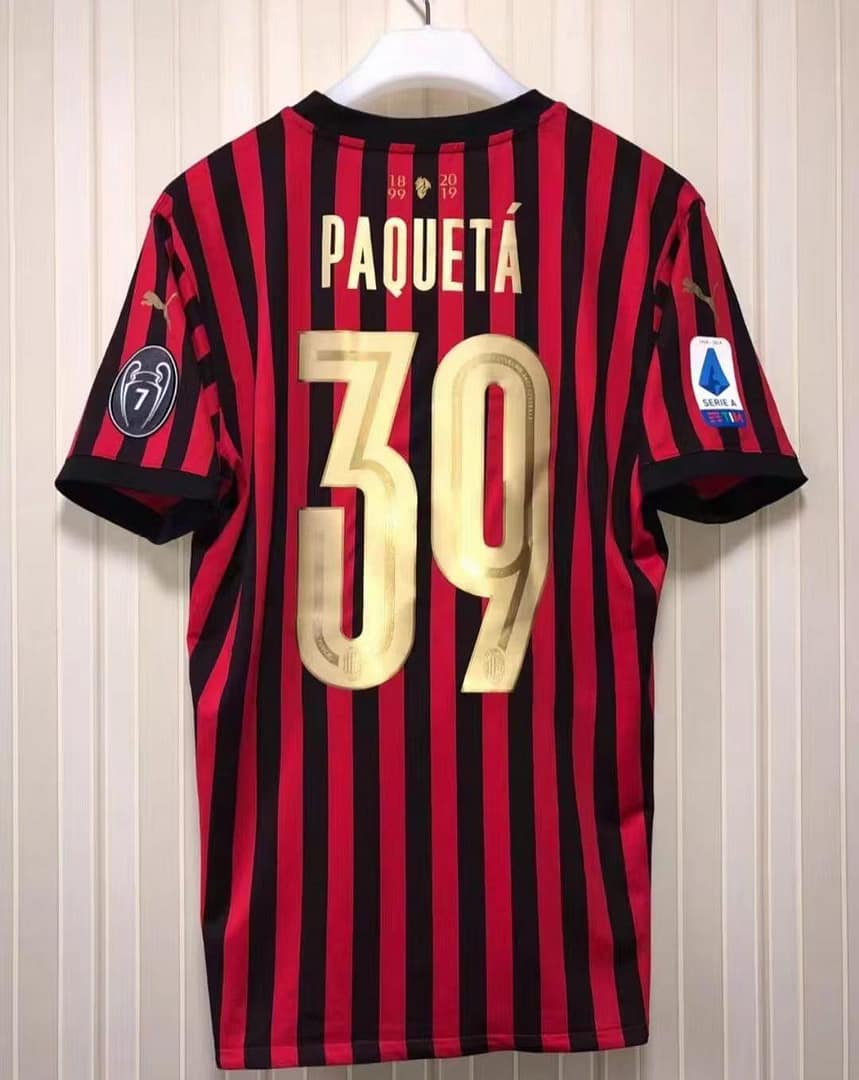 Retro 19/20 AC Milan Anniversary 120TH Home Jersey - Image 10