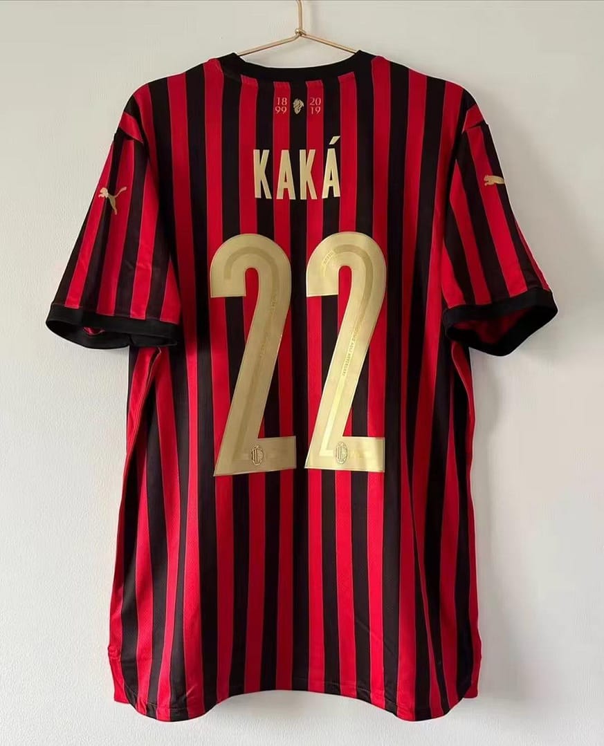 Retro 19/20 AC Milan Anniversary 120TH Home Jersey - Image 5