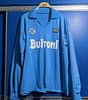 Retro Napoli 87/88 Home Long Sleeve Soccer Jersey - Image 2
