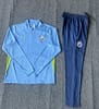 24/25 Kids Manchester City Sky Blue Half Zipper Jacket+Long Pants - Image 2